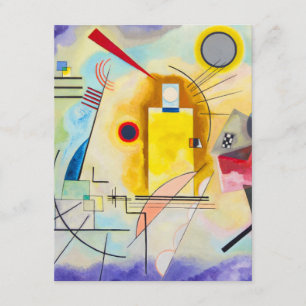Tarjeta De Recepción Amarillo-Rojo-Azul de Kandinsky