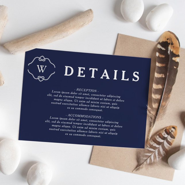 Tarjeta De Recepción Amarrando los detalles del Boda Knot (Subido por el creador)