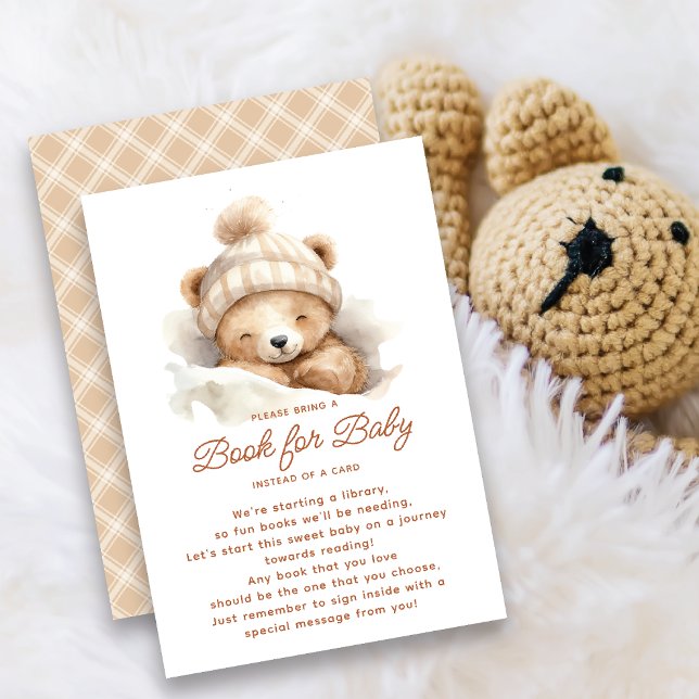 Tarjeta De Recepción Amarre el libro del oso para el bebé (Subido por el creador)