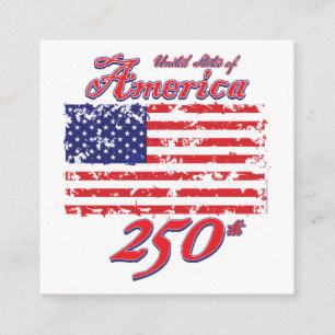 Tarjeta De Recepción América celebra 250 años