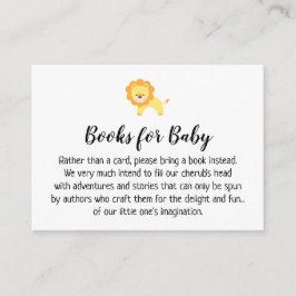 Tarjeta De Recepción Amigable Lion Simple Solicitud de Libro Insertar T