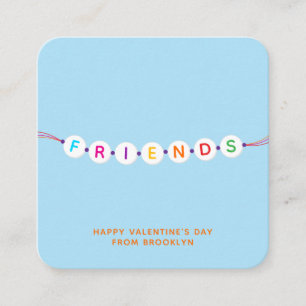 Tarjeta De Recepción Amigos lindos brazalete de amistad azul San Valent