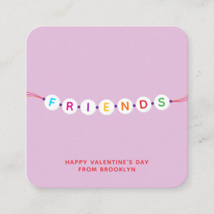 Tarjeta De Recepción Amigos lindos brazalete de amistad morado San Vale
