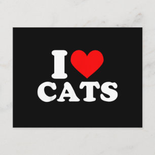 Tarjeta De Recepción Amo a los Gatos - Amo a los Gatos Me Encantan los 