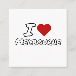 Tarjeta De Recepción Amo corazón ciudad de Melbourne