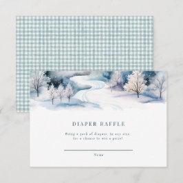 Tarjeta De Recepción Amor de la nieve | Baby Shower invernal