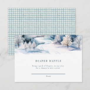 Tarjeta De Recepción Amor de la nieve   Baby Shower invernal