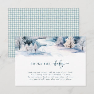Tarjeta De Recepción Amor de la nieve Baby Shower invernal