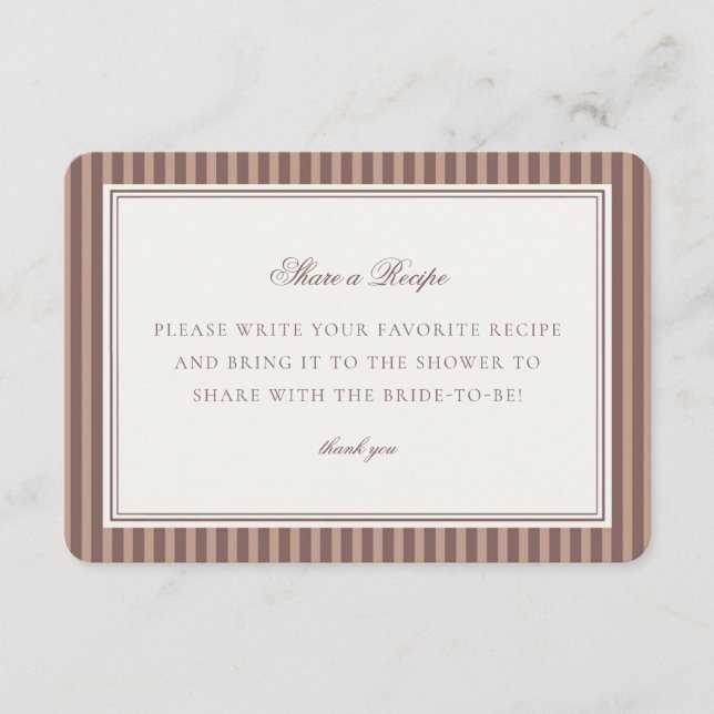 Tarjeta De Recepción Amor de Martini de Espresso Elaboración Compartir  (Anverso)