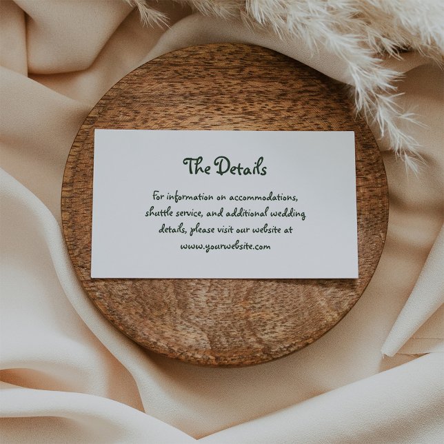 Tarjeta De Recepción Amor de vacaciones | Detalles del Boda manuscrito  (Subido por el creador)