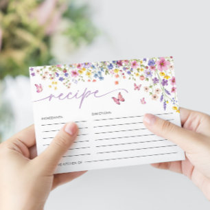 Tarjeta De Recepción Amor en flor mariposa floral ducha de novia