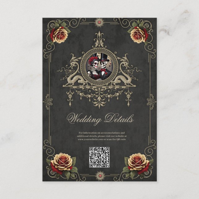 Tarjeta De Recepción Amor eterno en la oscuridad. (Anverso)