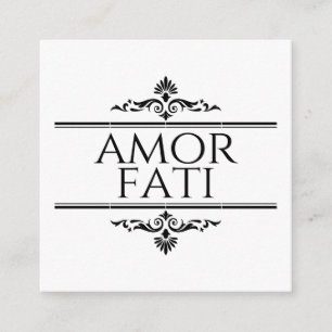 Tarjeta De Recepción Amor Fati
