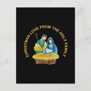 TARJETA DE RECEPCIÓN AMOR NAVIDEÑO DE LA SAGRADA FAMILIA