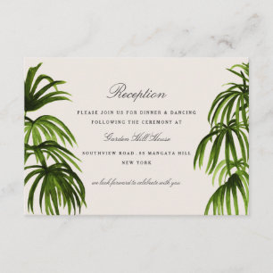 Tarjeta De Recepción Amor/Recepción tropical