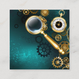 Tarjeta De Recepción Ampliador en estilo Steampunk