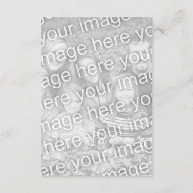 Tarjeta De Recepción Añadir sus propias fotos (Anverso)