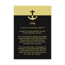 Anclaje náutico - Oro negro - Detalle Boda
