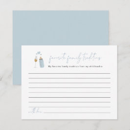 Tarjeta De Recepción ANDI Blue Poppin Botellas Familia Tradiciones Encl