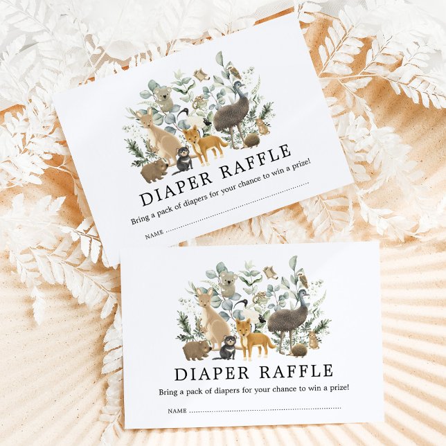 Tarjeta De Recepción Animales australianos mullidos Eucalyptus Diaper R (Subido por el creador)