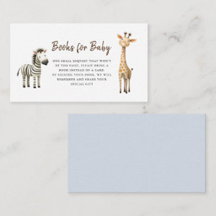 Tarjeta De Recepción Animales curados Baby Boy Ducha Solicitud de Libro