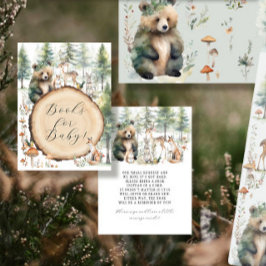 Tarjeta De Recepción Animales curados Forestales Libros de oso para beb