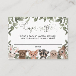 Tarjeta De Recepción Animales de bosque amigos amigos del bosque rifa d