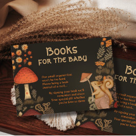 Tarjeta De Recepción Animales de bosque encantados traen un libro para