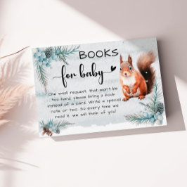 Tarjeta De Recepción Animales de invierno niegan libros de Baby Shower 