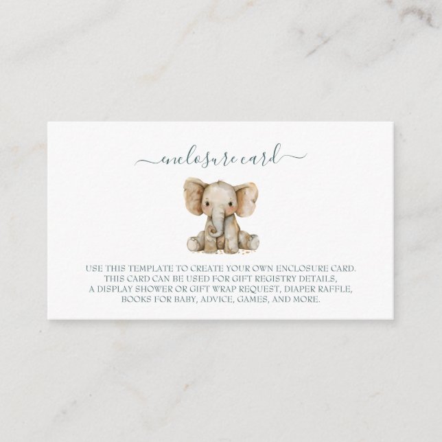 Tarjeta De Recepción Animales de la jungla salvaje (Anverso)