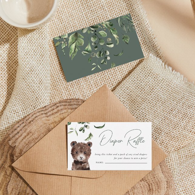 Tarjeta De Recepción Animales de la jungla salvaje | Baby Shower Diaper (Subido por el creador)