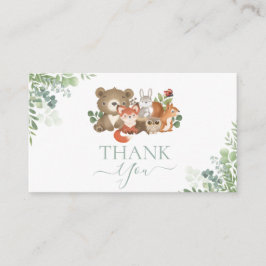 Tarjeta De Recepción Animales de Woodland Cumpleaños Baby Shower Gracia