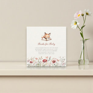 Tarjeta De Recepción animales del bosque Libros de Acuarela para Bebé
