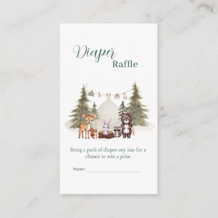 Tarjeta De Recepción animales del bosque neutral cumpleaños de bebe rif