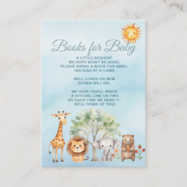 Tarjeta De Recepción Animales del zoológico de la selva salvaje - Libro