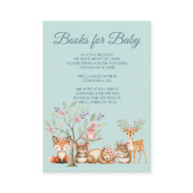 Animales preciosos del bosque para baby shower