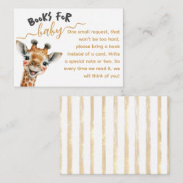 Tarjeta De Recepción Animales safari silvestres de un libro de Baby Sho