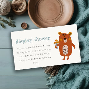 Tarjeta De Recepción Animales silvestres de Woodland muestran Baby Show