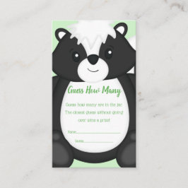 Tarjeta De Recepción Animales Skunk Baby Shower Woodland
