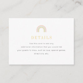 Tarjeta De Recepción Aniversario del Arcoiris Moderno