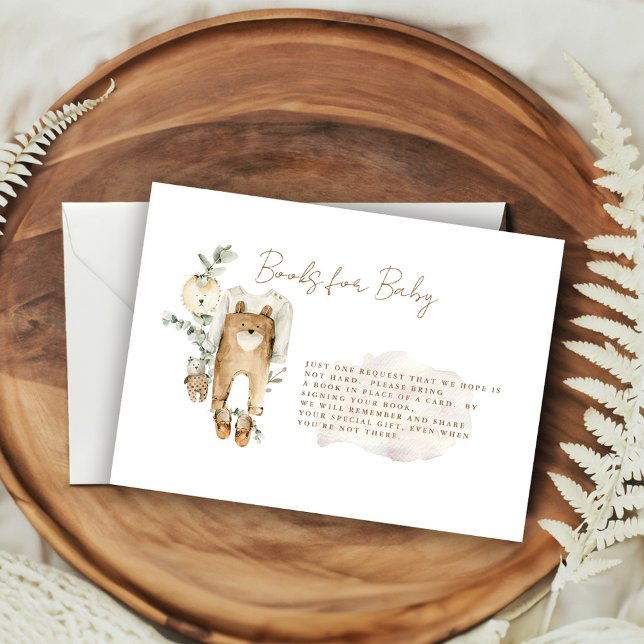 Tarjeta De Recepción Apenas Podemos Esperar Libros Boho Para Bebé  (Subido por el creador)