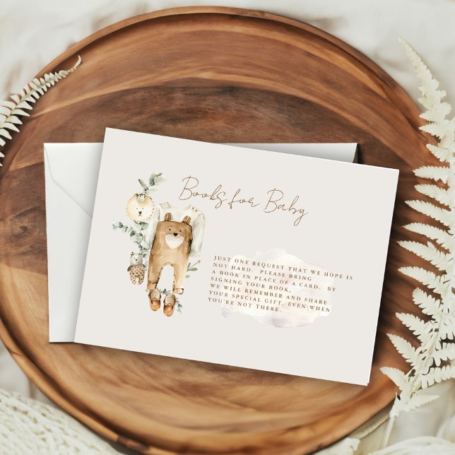 Tarjeta De Recepción Apenas Podemos Esperar Libros Boho Para Bebé  (Subido por el creador)