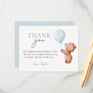Tarjeta De Recepción Apenas podemos esperar Oso de peluche Globo Gracia