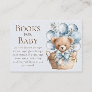 Tarjeta De Recepción Apenas Podemos Esperar Oso En Canasta Libros para 