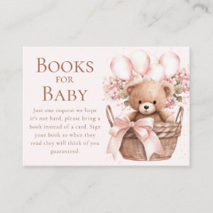 Tarjeta De Recepción Apenas Podemos Esperar Oso En Canasta Libros para