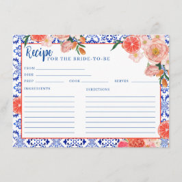 Tarjeta De Recepción Aperol Spritz que amora la receta de la ducha de n