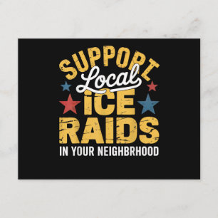 Tarjeta De Recepción Apoyo a la inmigración de ICE