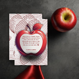 Tarjeta De Recepción Apple 3D de nuestro Baby Shower geométrico ocular