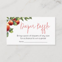 Apple de nuestro ojo Baby Shower Diaper Raffle