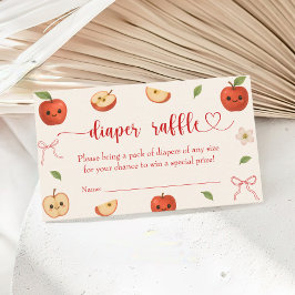 Tarjeta De Recepción Apple de nuestro ojo Baby Shower Diaper Raffle